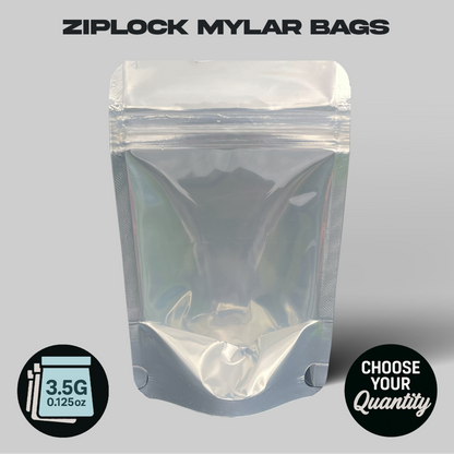 Clear Mylar Bags 3.5G