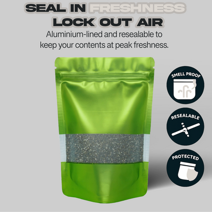Green Mylar Bags 28G