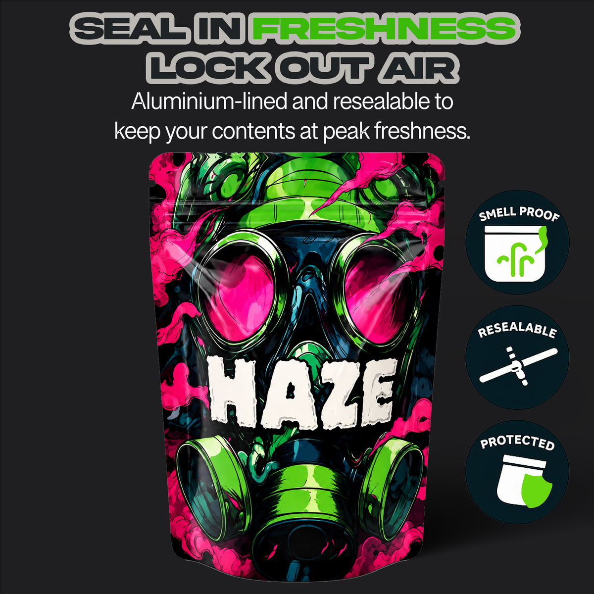 Haze Mylar Bags 3.5G